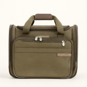Briggs & Riley Olive Green Travel Duffle with Tan Accents